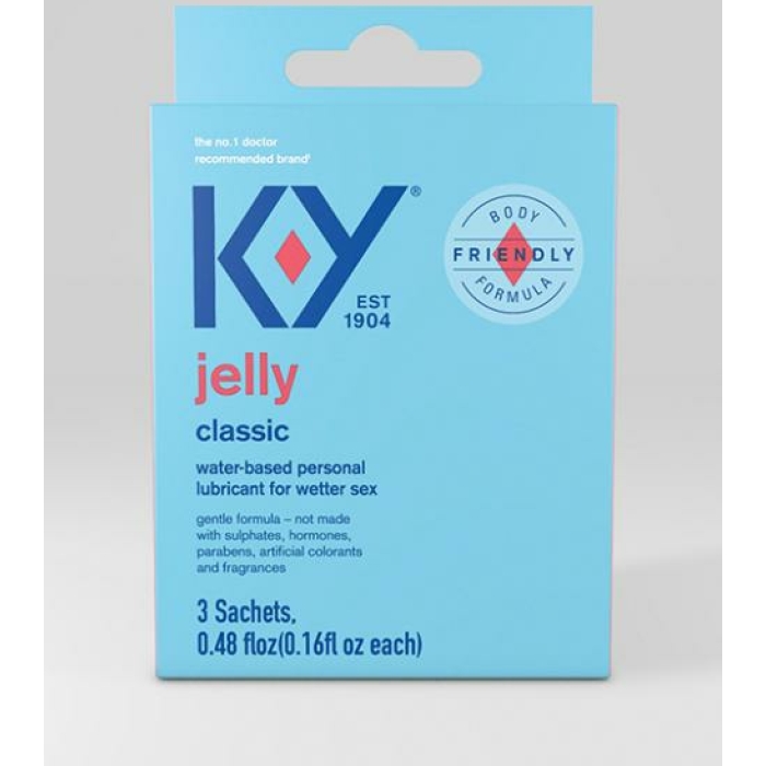K-y Water Based Jelly Lube - Pack Of 3 Satchet - Image 1