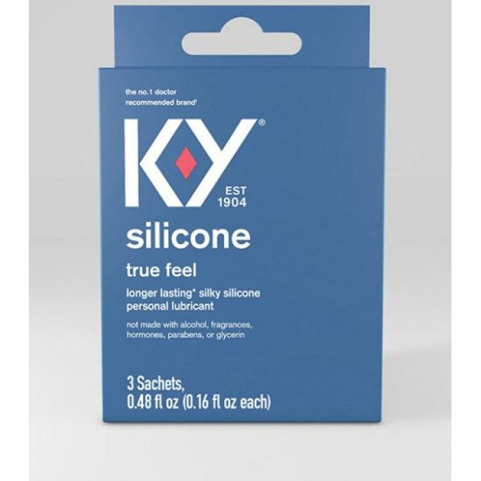 K-y Silicone True Feel Lube Pack Of 3 Satchet - Image 1