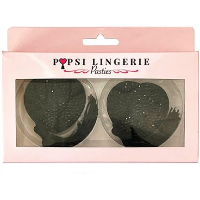 Diamond Reusable Tassel Pasties - Black O/s - Image 1