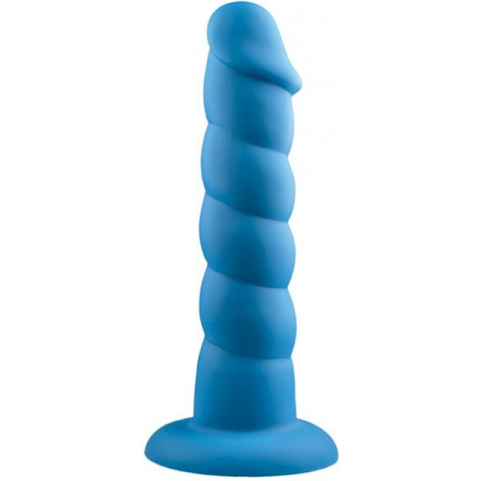 Rock Candy Suga Daddy 9.5" Silicone Dildo - Blue - Image 1