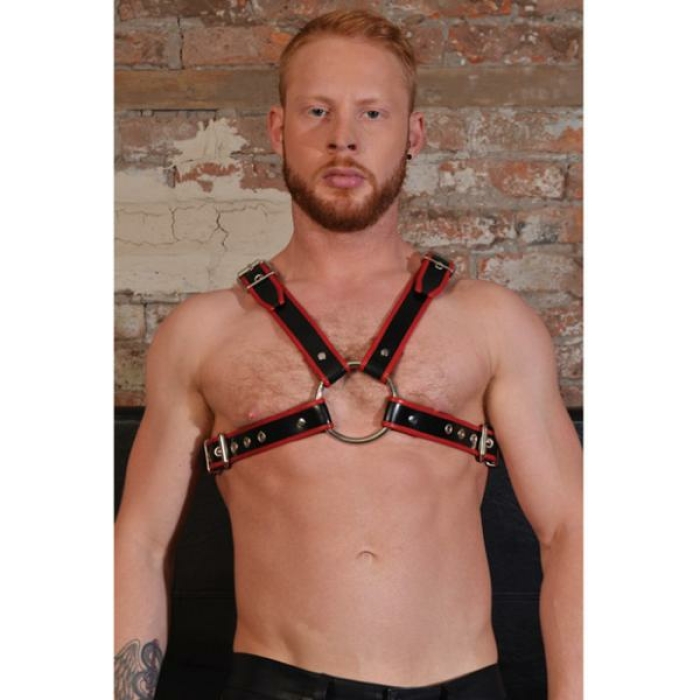 Rouge Chest Harness Large Black Red - Image 1