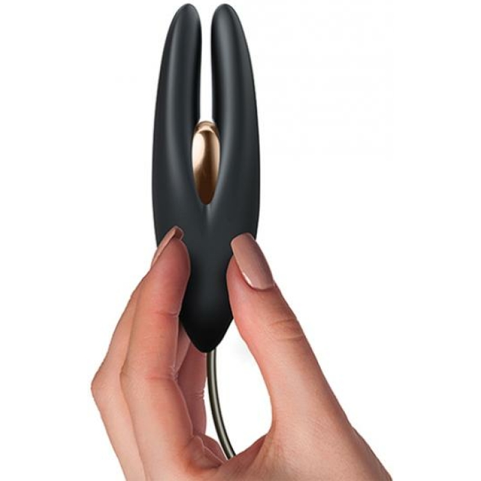 Rocks Off Mimosa Clitoral Vibrator Black Rose Gold - Image 2