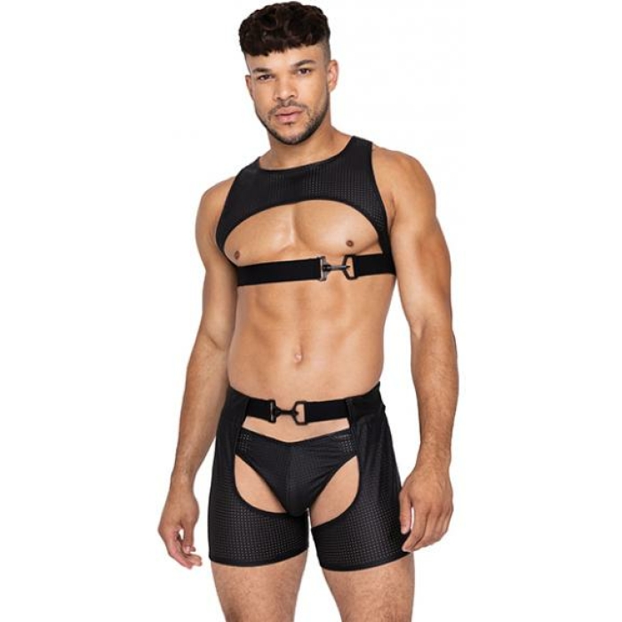 Master Harness W/hook & Ring Closure Black Sm - Image 1