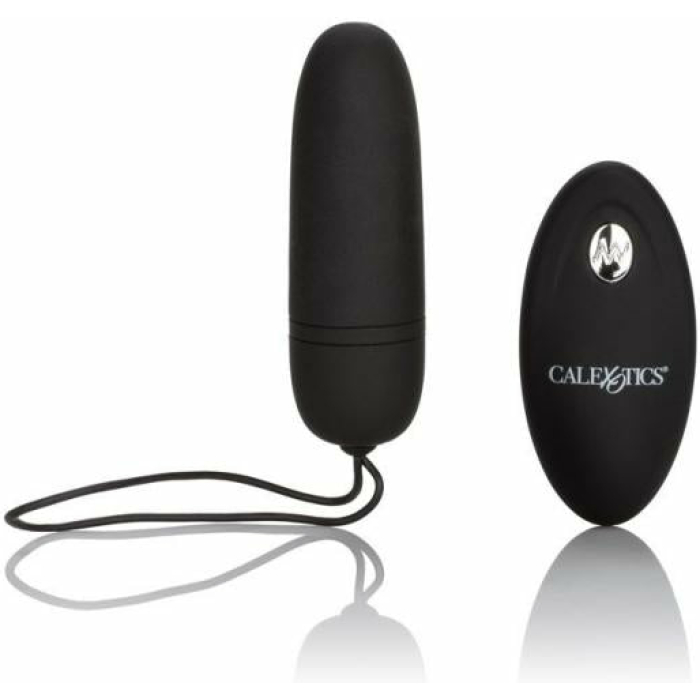 Silicone Remote Control Bullet Vibrator Black - Image 1