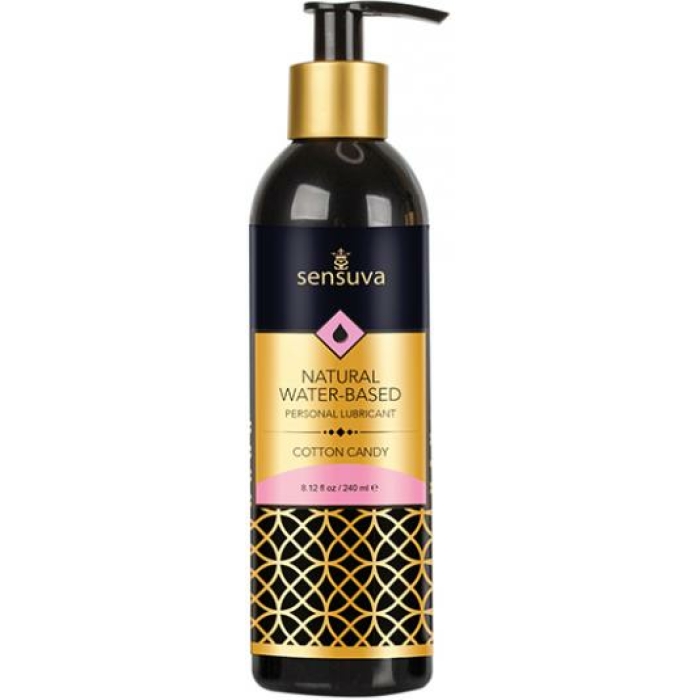 Sensuva Natural Water Based Personal Moisturizer - 8.12 Oz Cotton Candy - Image 1