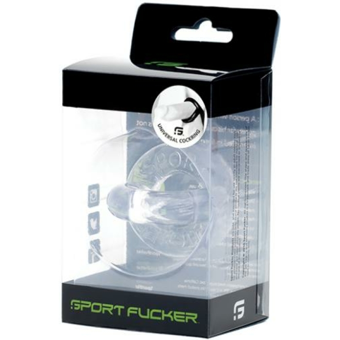 Sport Fucker Universal Cockring - Clear - Image 1