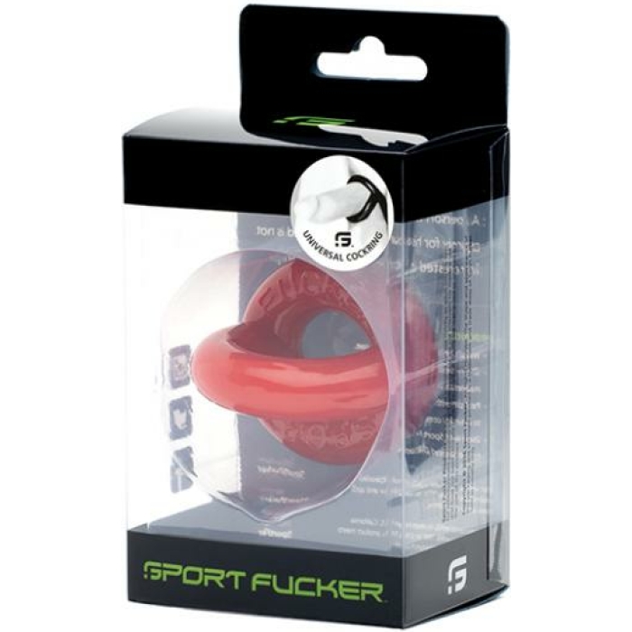 Sport Fucker Universal Cockring - Red - Image 1