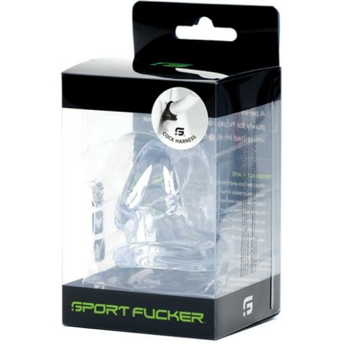 Sport Fucker Cock Harness - Clear - Image 1