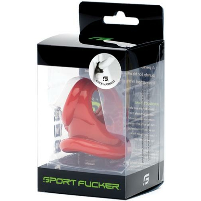 Sport Fucker Cock Harness - Red - Image 1