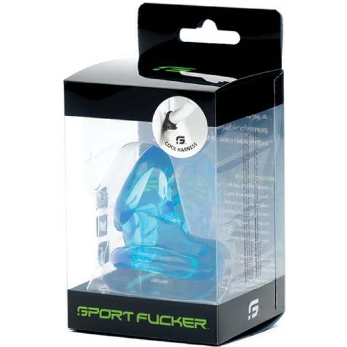 Sport Fucker Cock Harness - Ice Blue - Image 1