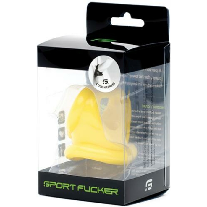Sport Fucker Cock Harness - Yellow - Image 1