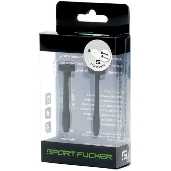 Sport Fucker Cum Plug Kit - Black - Image 1