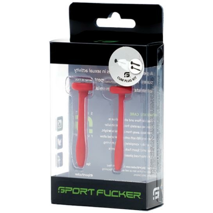 Sport Fucker Cum Plug Kit - Red - Image 1