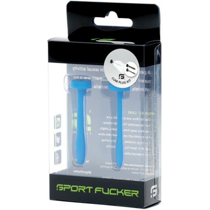 Sport Fucker Cum Plug Kit - Blue - Image 1