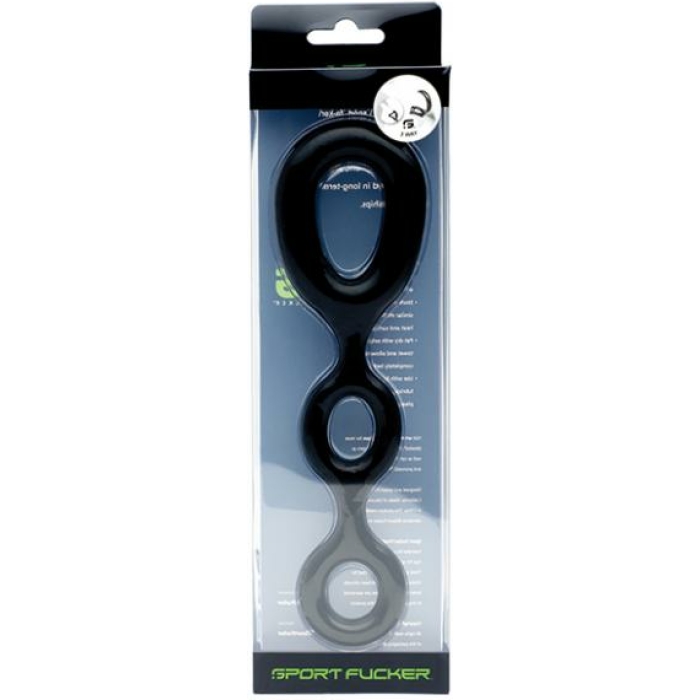Sport F*cker 3 Way Black Cock, Ball Ring - Image 3