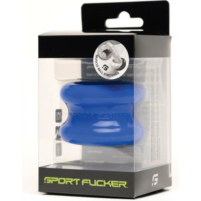Sport Fucker Muscle Silicone Ball Stretcher - Blue - Image 1