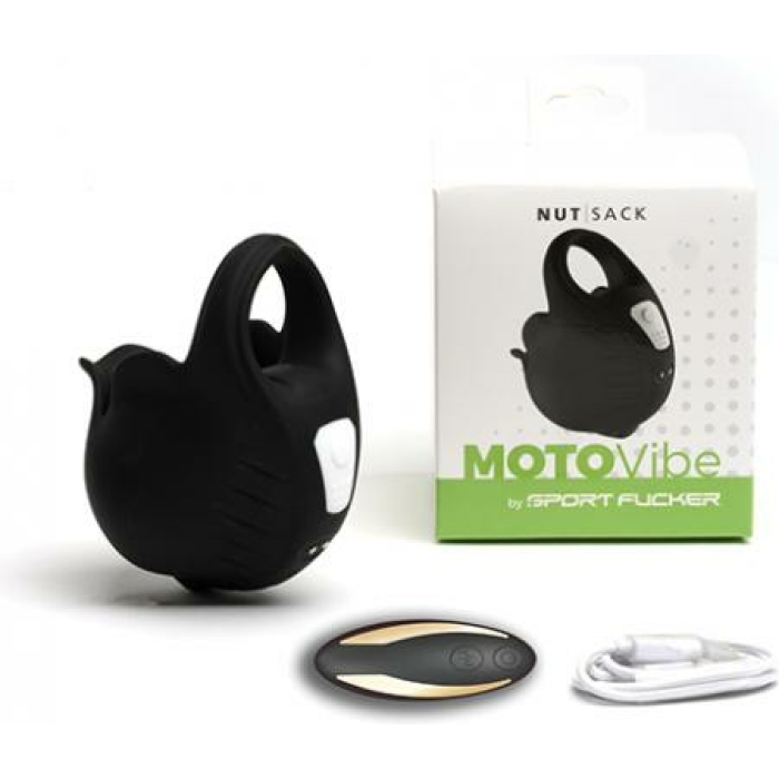 Sport Fucker Motovibe Nutsack Vibe W/remote - Black - Image 1