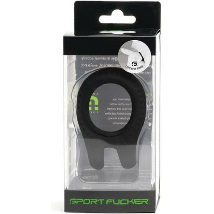 Sport Fucker Cockpit Cockring - Black - Image 1