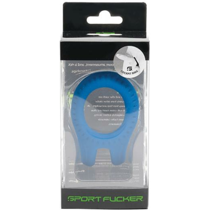 Sport Fucker Cockpit Cockring - Blue - Image 1