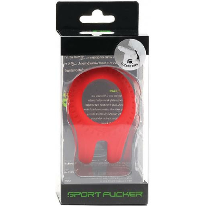Sport Fucker Cockpit Cockring - Red - Image 1