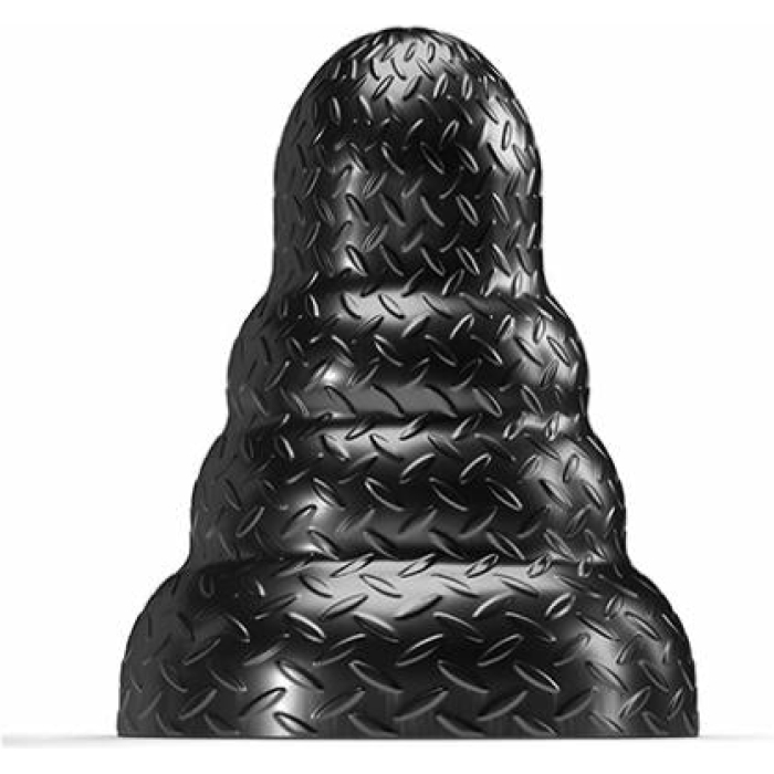 665 Stretch'r Tripole Butt Plug - M Black Metallic - Image 1