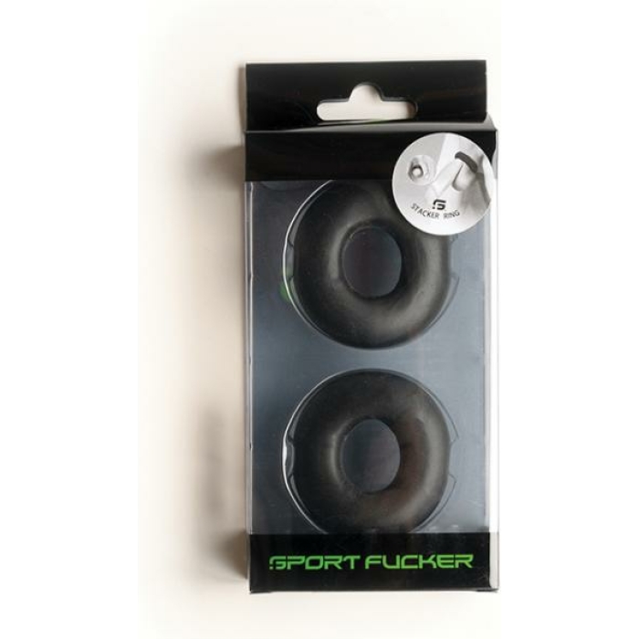 Sport Fucker Stacker Rings - Black - Image 1