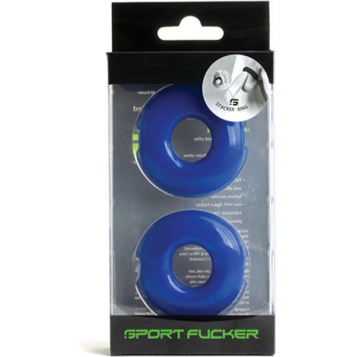 Sport Fucker Stacker Rings - Blue - Image 1