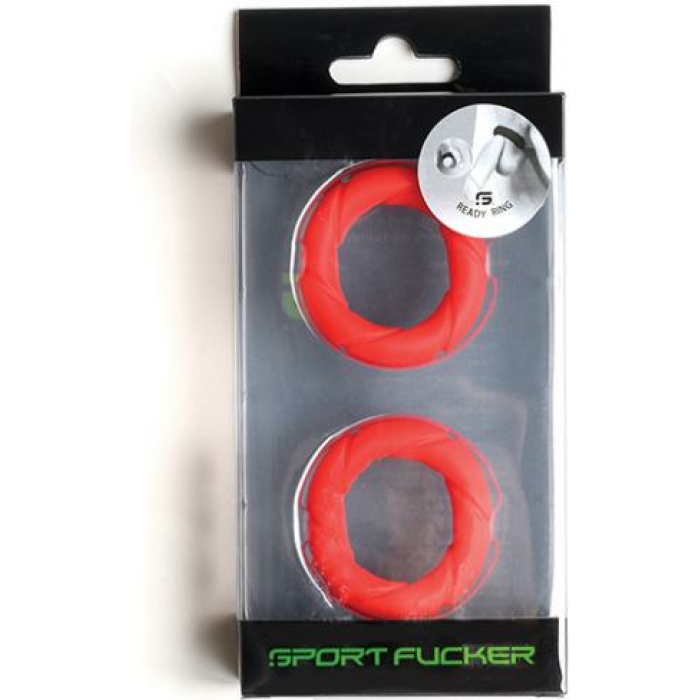 Sport Fucker Ready Rings - Red - Image 1