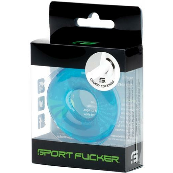 Sport Fucker Chubby Cockring - Ice Blue - Image 1