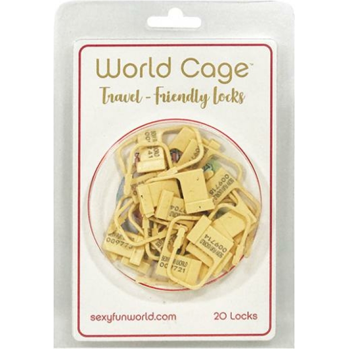 World Cage Travel Friendly Locks - 20 Pack Plastic Locks - Image 1