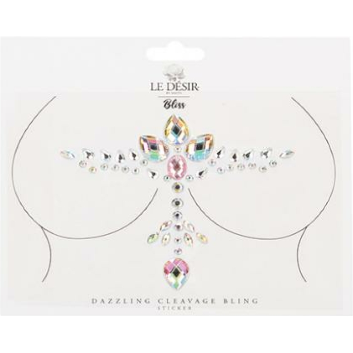 Shots Bliss Dazzling Cleavage Bling Sticker O/s - Image 1