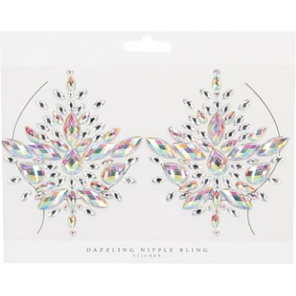 Shots Bliss Dazzling Nipple Bling  Sticker O/s