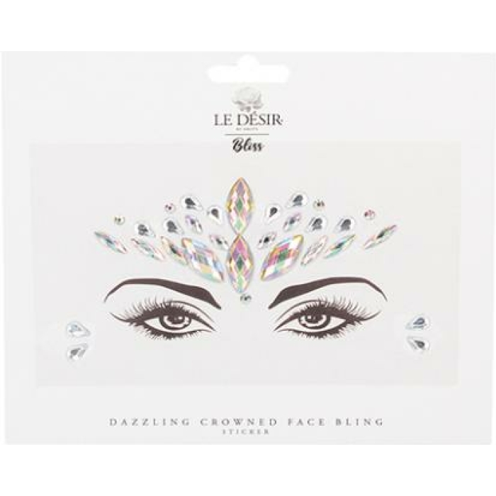 Shots Bliss Dazzling Crowned Face Bling Sticker O/s - Image 1