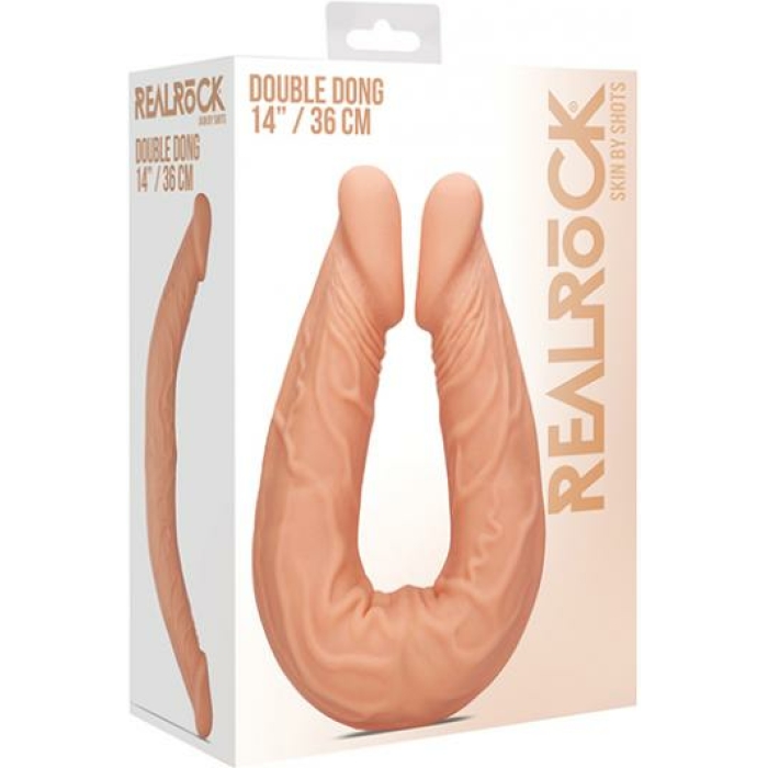 Shots Realrock 14" Double Dong - Flesh - Image 1
