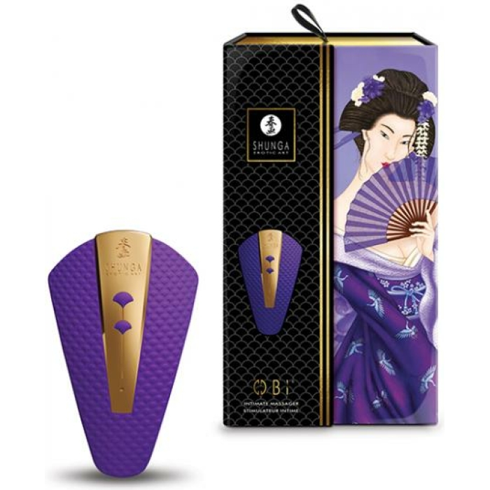 Shunga Obi Intimate Massager - Purple - Image 1