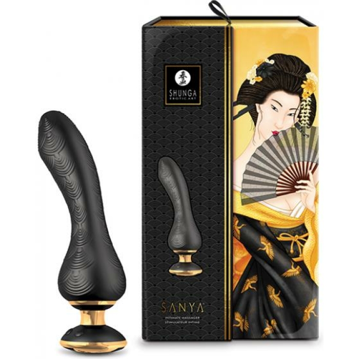 Shunga Sanya Intimate Massager - Black - Image 1
