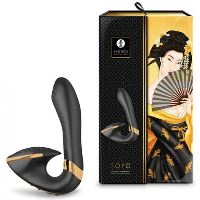 Shunga Soyo Intimate Massager - Black - Image 1