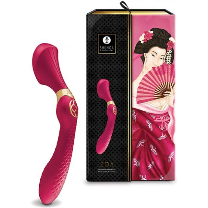Shunga Zoa Intimate Massager - Raspberry - Image 1