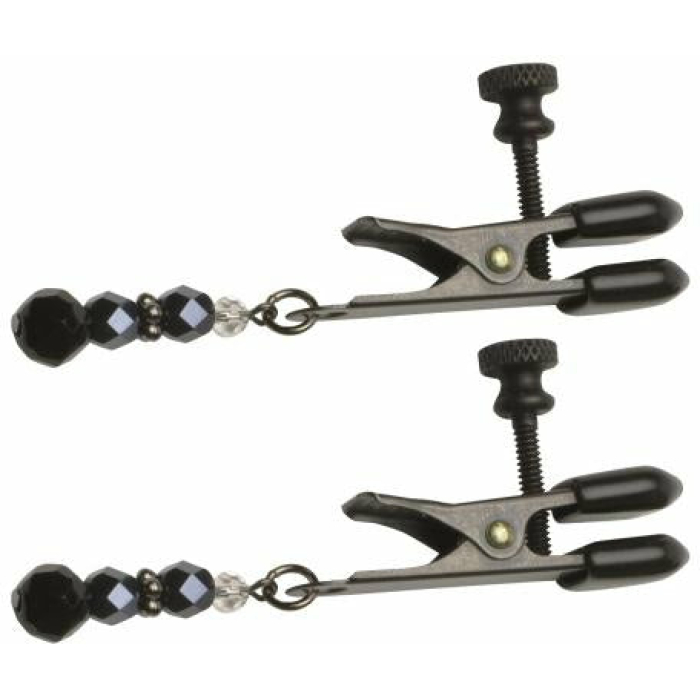 Black Beaded Clamps - Adjustable Broad Tip - Image 2