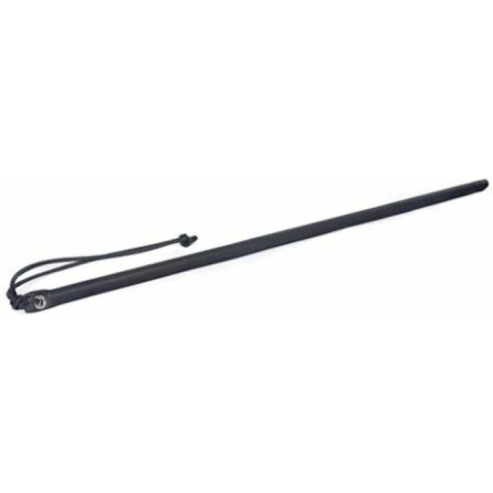 Spartacus 24" Leather Wrapped Cane - Black - Image 1