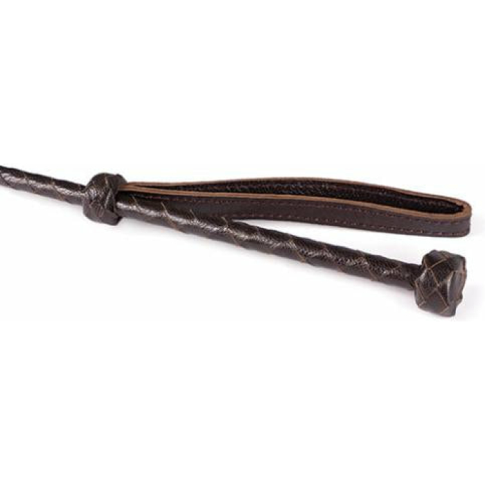 Spartacus Heart Riding Crop Brown Leather - Image 3