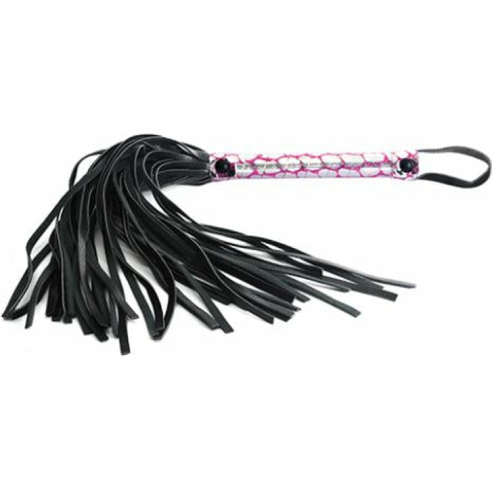 Spartacus Faux Leather Flogger - Pink - Image 1
