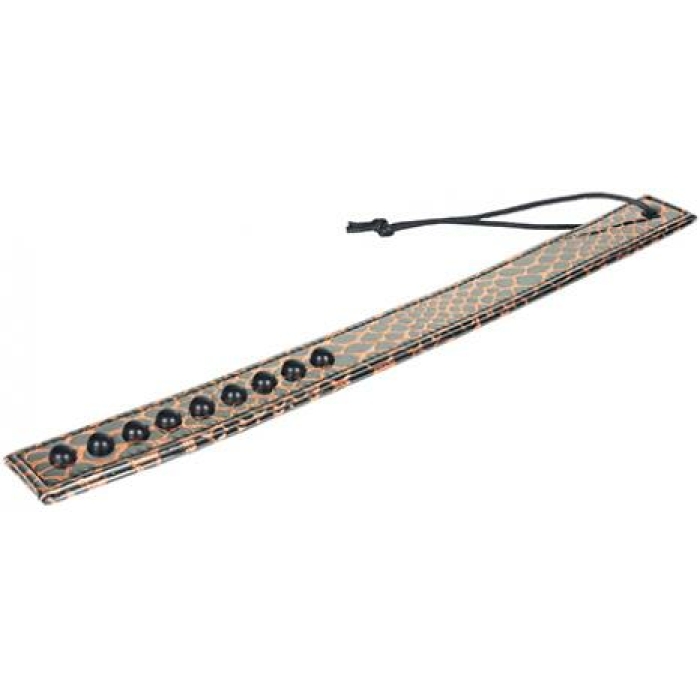 Spartacus Faux Leather Paddle - Gold - Image 1