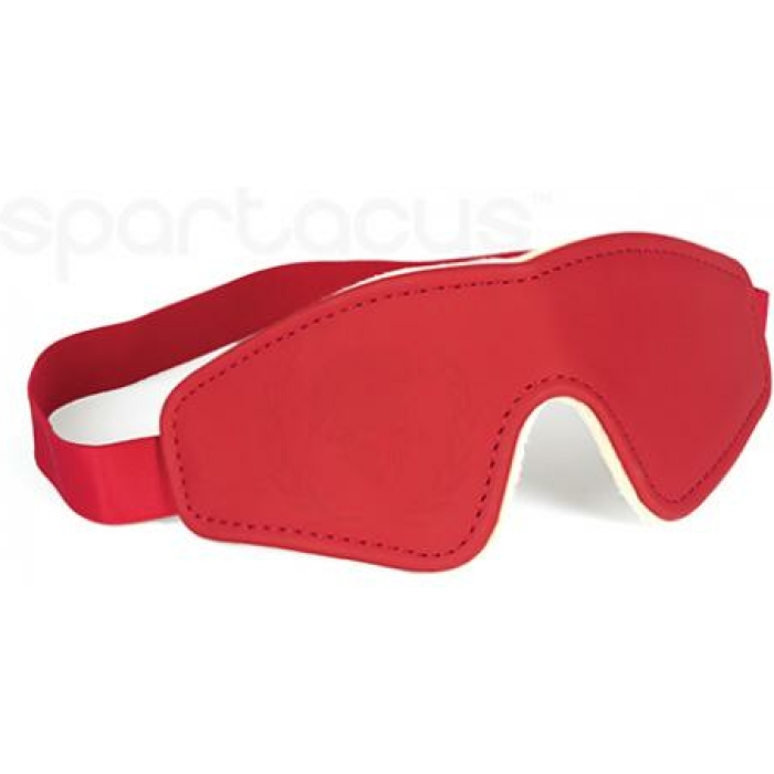 Spartacus Pu Blindfold W/plush Lining - Red - Image 1