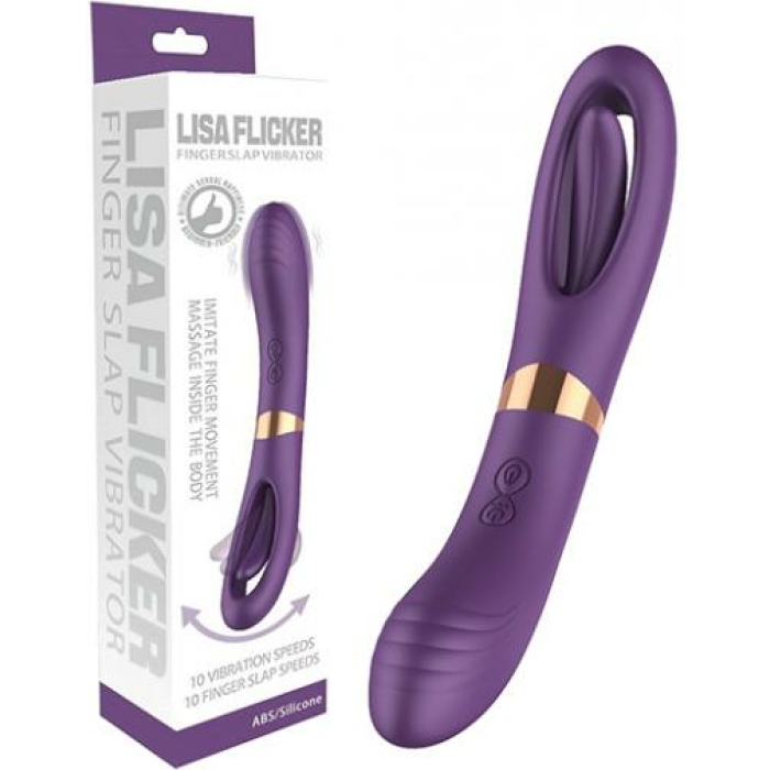 Lisa Flicking G-spot Vibrator - Purple - Image 1