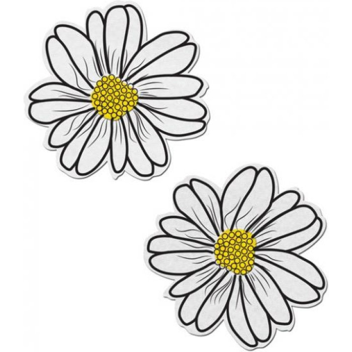 Wildflower White & Yellow Pasties O/S - Image 1