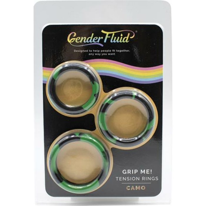 Gender Fluid Grip Me! Tension Ring Set - Camo - Image 1