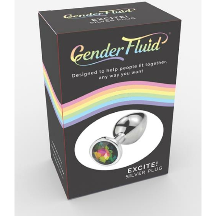 Gender Fluid Excite! Plug - Silver - Image 1