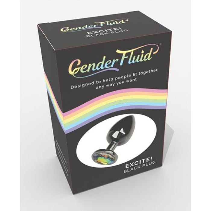 Gender Fluid Excite! Plug - Black - Image 1