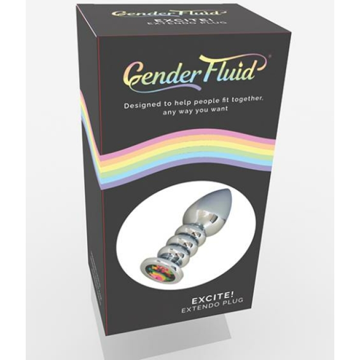 Gender Fluid Excite! Extendo Plug - Silver - Image 1